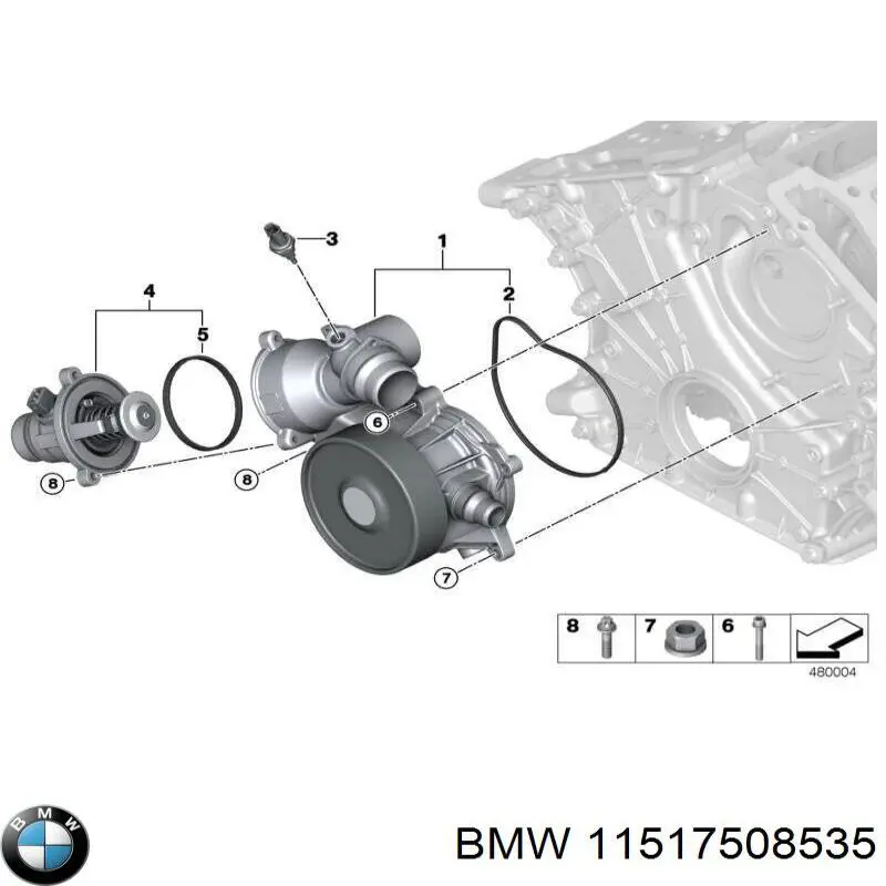 Junta de bomba de agua BMW 11517508535 precio, desde 8,86 EUR