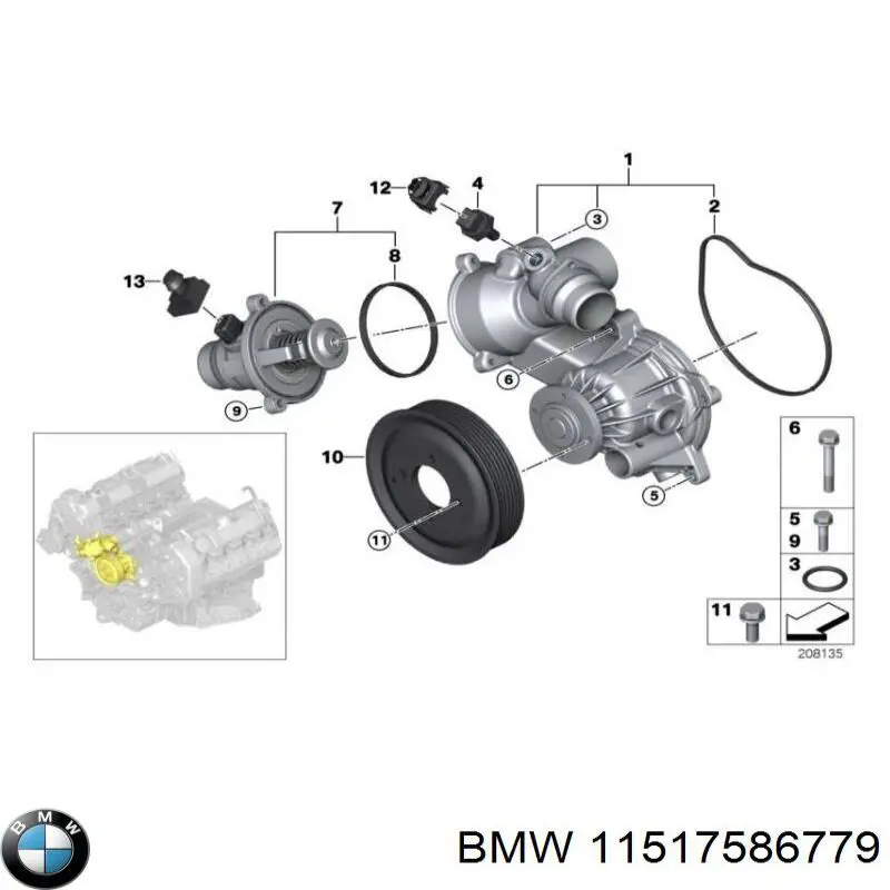 11517586779 BMW bomba de agua