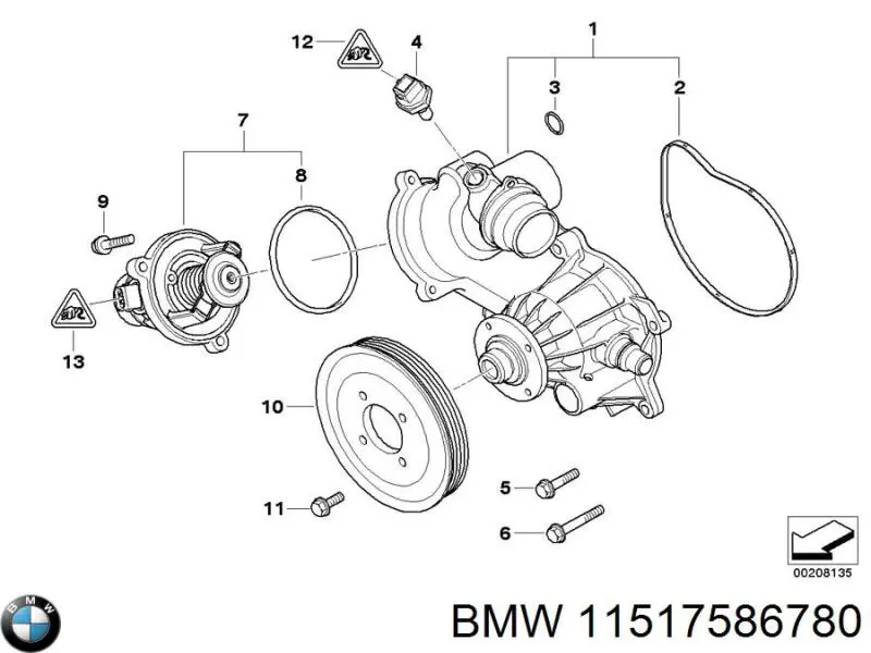 11517586780 BMW bomba de agua