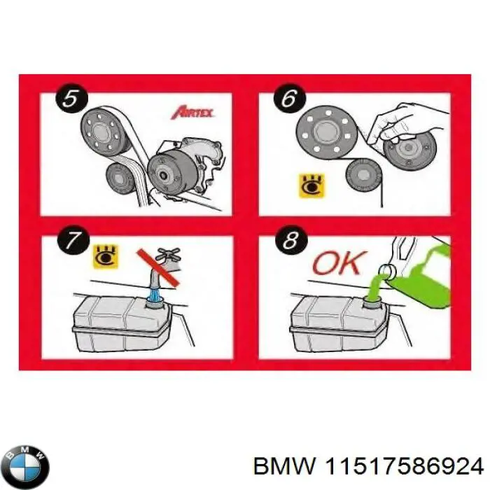 Comprar 11517586924 BMW Bomba de agua para motor