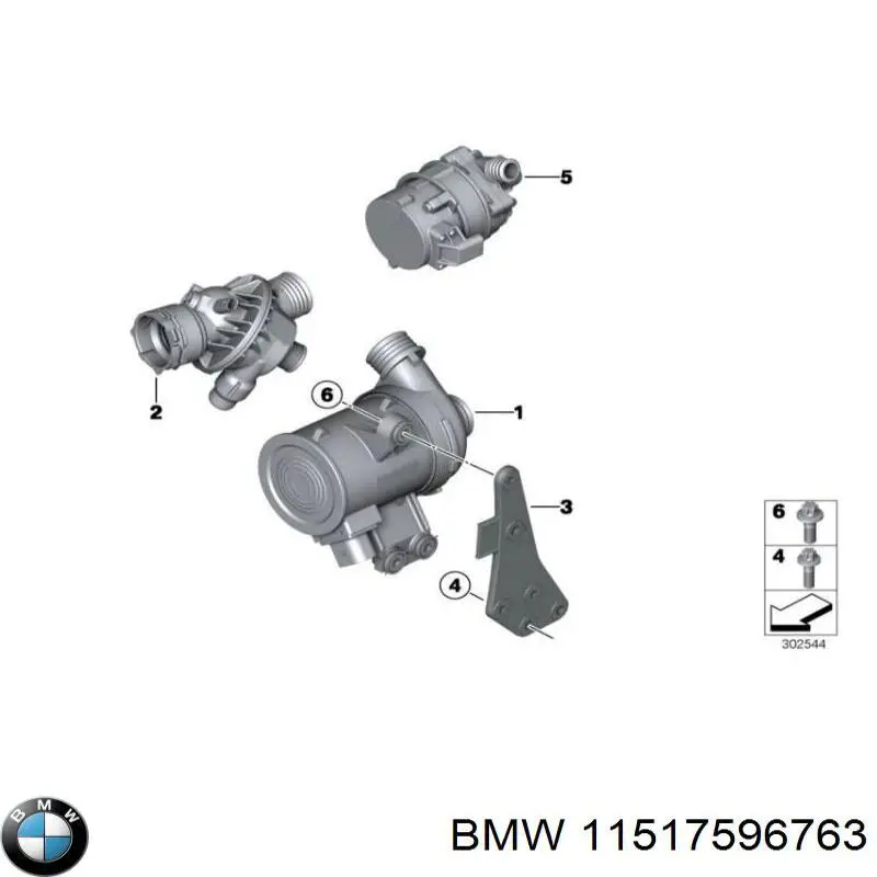Bomba de agua eléctrica auxiliar BMW 11517596763 precio, desde 274,03 EUR
