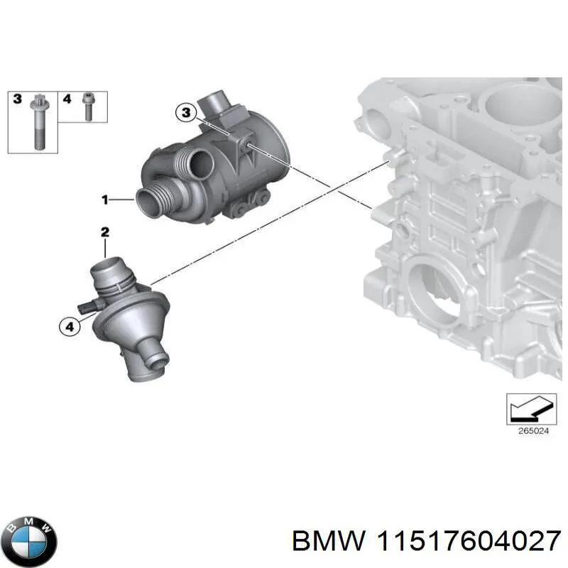 Comprar 11517604027 BMW Bomba de agua para motor
