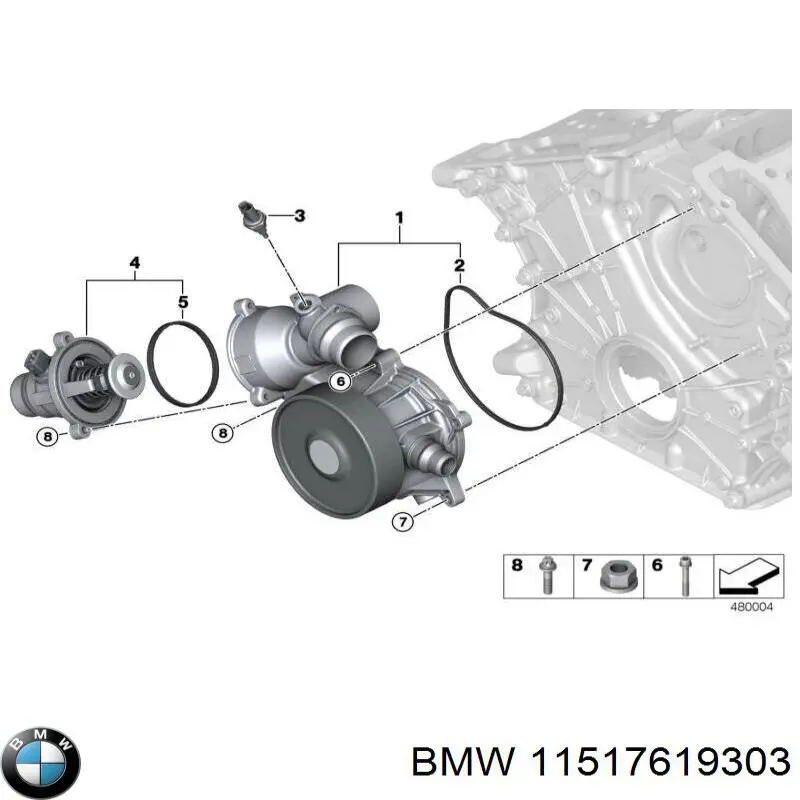 Bombeadora de agua BMW 11517619303 precio, desde 235,64 EUR