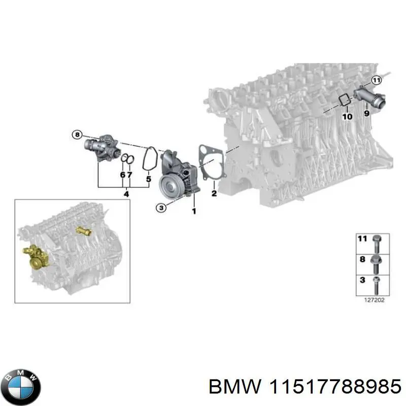 Junta de la carcasa del termostato BMW 11517788985 precio, desde 1,09 EUR