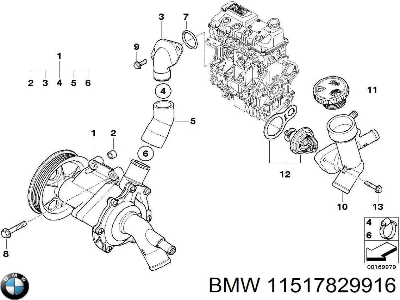 Comprar 11517829916 BMW Brida del sistema de refrigeración (triple unión)