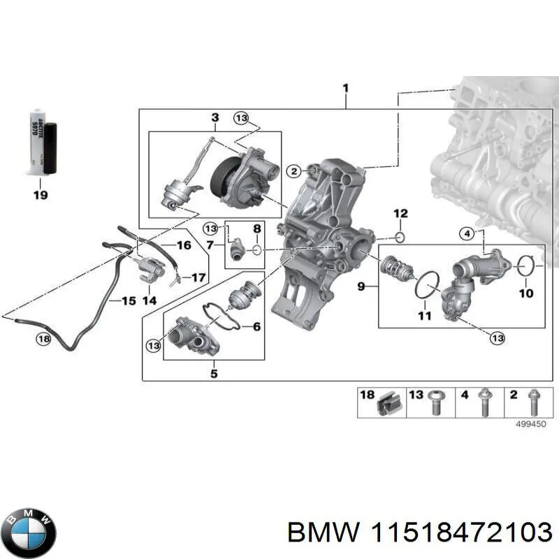 Bombeadora de agua BMW 11518472103 precio, desde 100,37 EUR