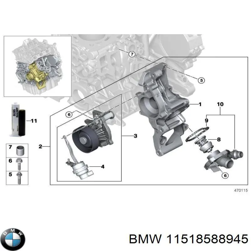 Termostato BMW 11518588945 precio, desde 28,73 EUR