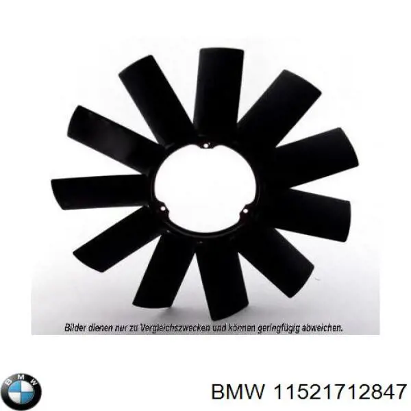 11521712847 BMW rodete ventilador, refrigeración de motor