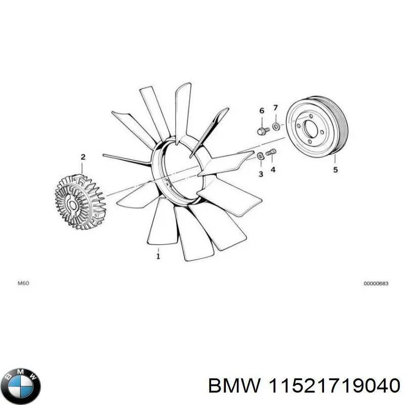 Ventilador del radiador BMW 11521719040 precio, desde 23,41 EUR