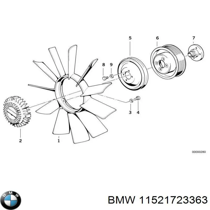 Ventilador del radiador BMW 11521723363 precio, desde 23,22 EUR