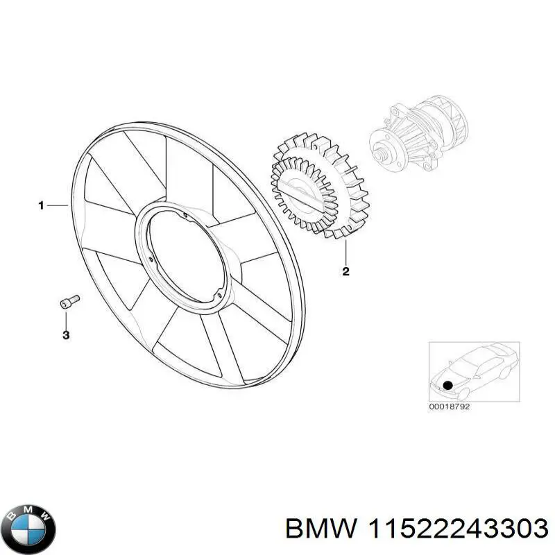 Ventilador del radiador BMW 11522243303 precio, desde 30,30 EUR