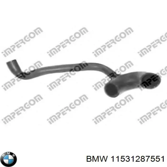 Manguera superior del radiador BMW 11531287551 precio, desde 17,98 EUR
