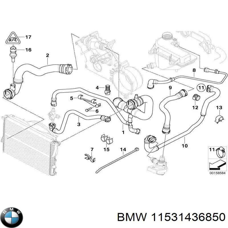 Comprar 11531436850 BMW Tapón de sistema de refrigeración