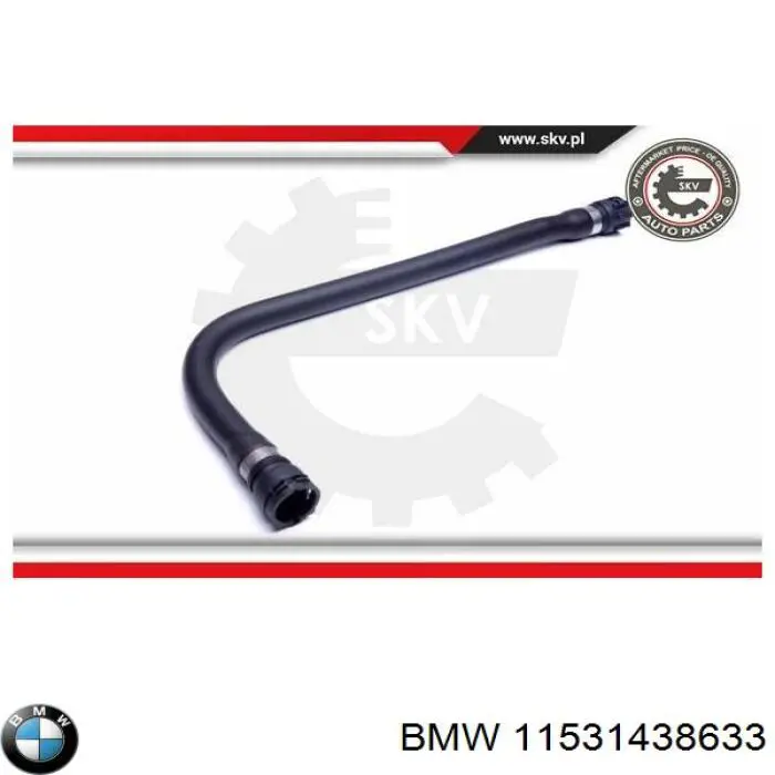 Manguera de radiador arriba BMW 11531438633