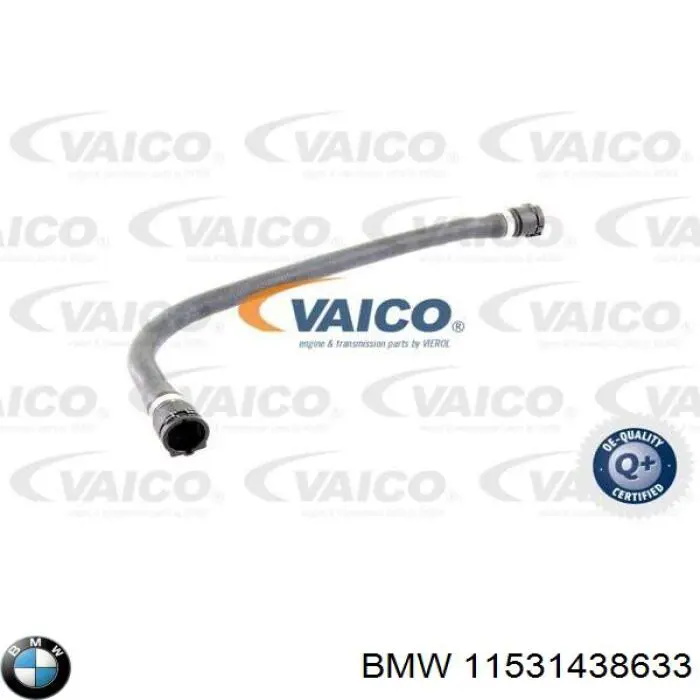 11531438633 BMW tubería de radiador arriba