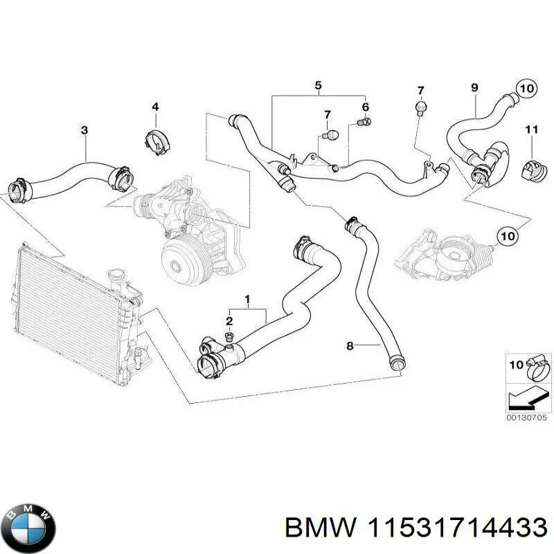  11531714433 BMW