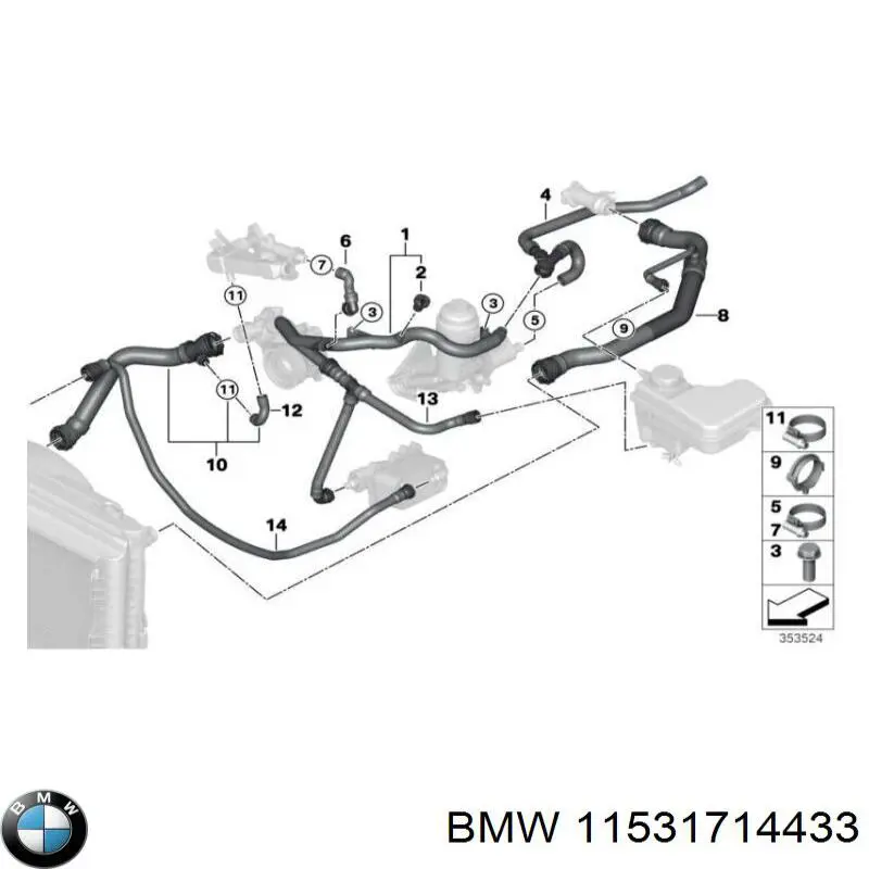  BMW 11531714433 precio, desde 11,60 EUR