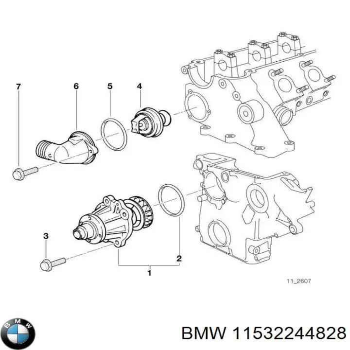 Comprar 11532244828 BMW Caja de termostato