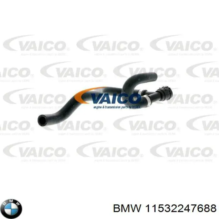 11532247688 BMW tubería de radiador arriba