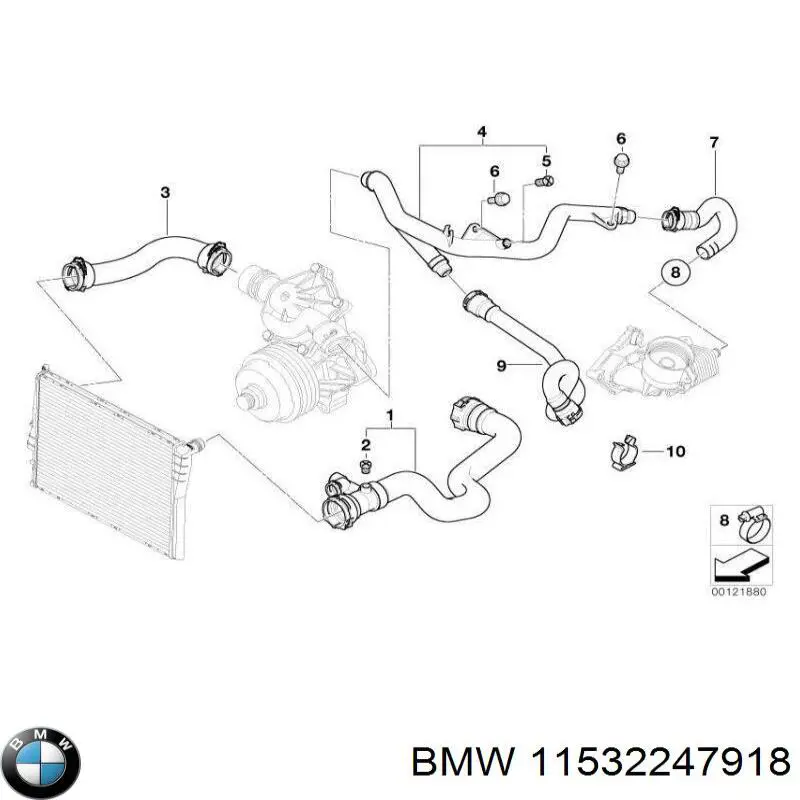 Manguera de admisión de la bomba de agua BMW 11532247918 precio, desde 61,85 EUR