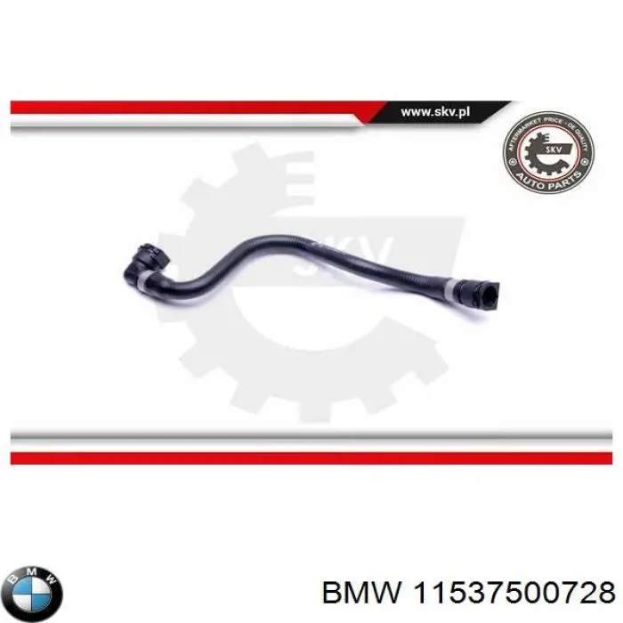 11537500728 BMW manguera (conducto del sistema de refrigeración)