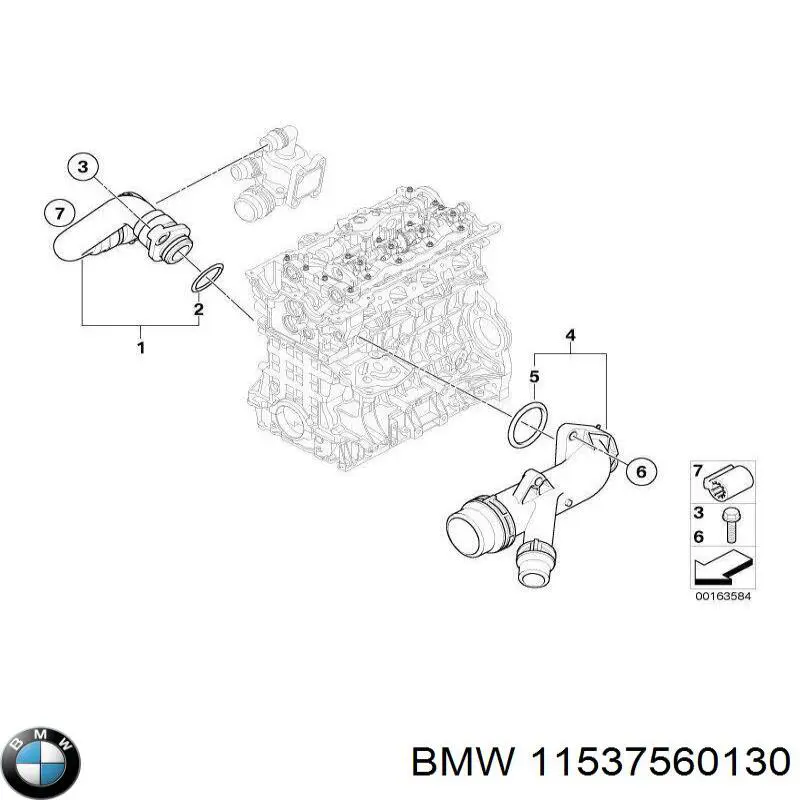 Brida de agua  BMW 11537560130