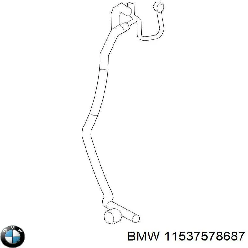 Conducto aceite, turbocompresor, alimentación para BMW X5 (E70)