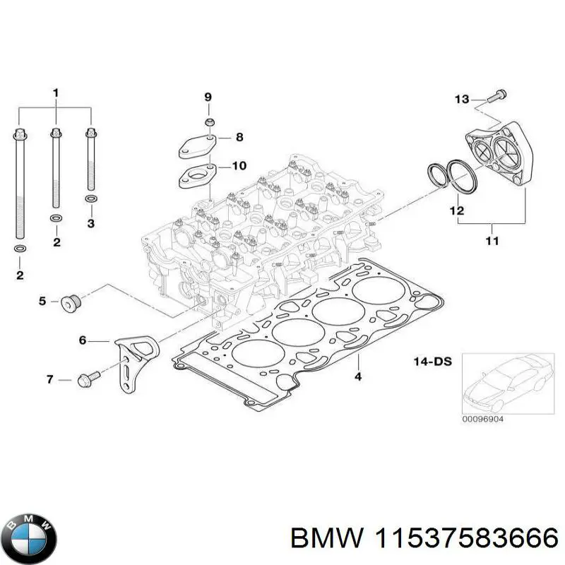 Comprar 11537583666 BMW Tapa trasera de la culata