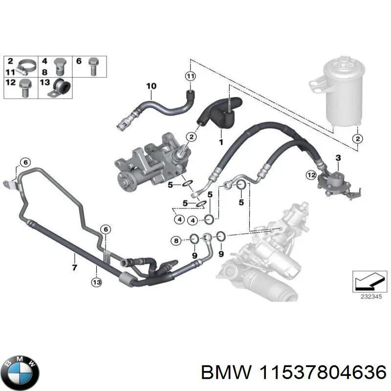 Comprar 11537804636 BMW Junta del adaptador del filtro de aceite