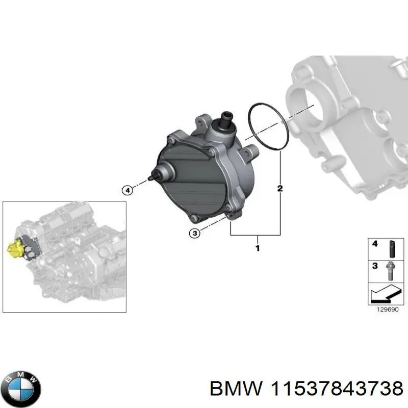 Comprar 11537843738 BMW Bomba de agua para motor