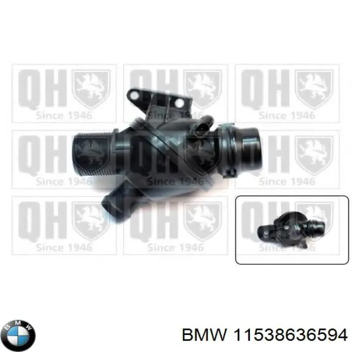 11538636594 BMW caja del termostato