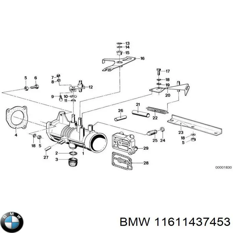 Tubo de admisión del cuerpo de mariposa BMW 11611437453 precio, desde 20,75 EUR