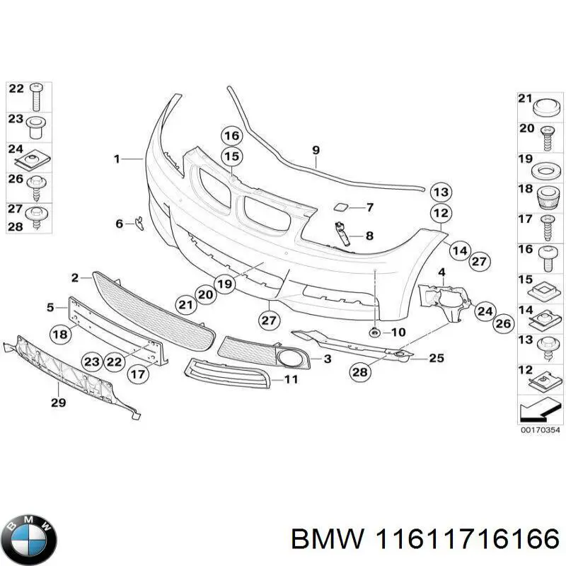  BMW 11611716166 precio, desde 4,45 EUR