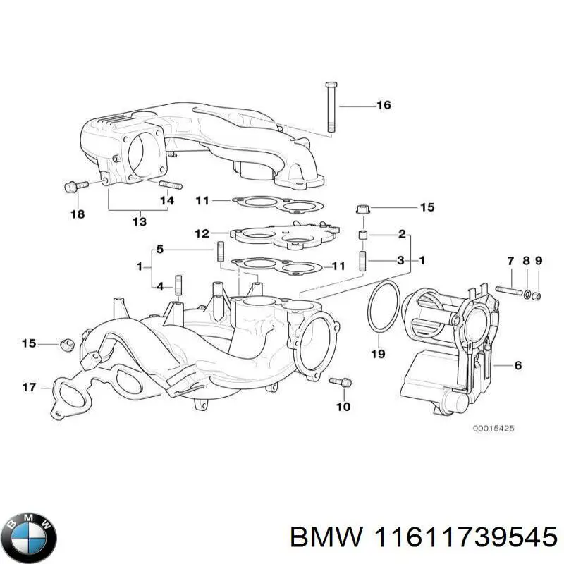 Junta superior del colector de admisión BMW 11611739545 precio, desde 3,30 EUR
