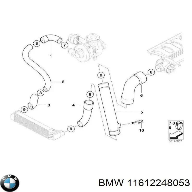 11612248053 BMW manguera hidráulica de alta presión, desde la bomba al mecanismo dirección