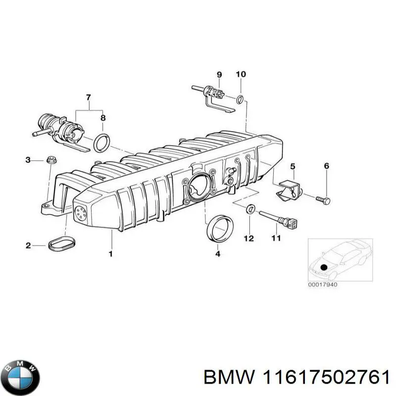 Comprar 11617502761 BMW Anillo de sellado de tuberías del sistema de lubricación