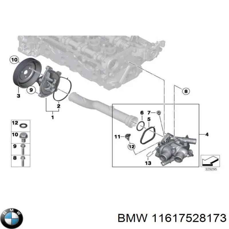 11617528173 BMW junta, colector de admisión