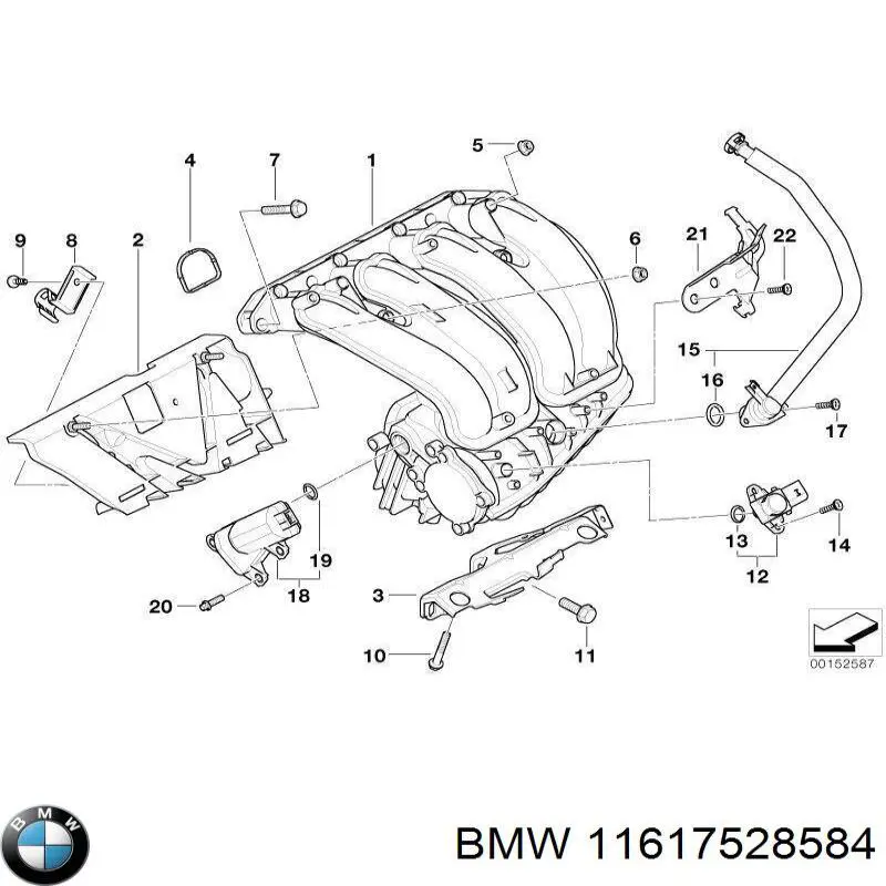 Junta de colector de admisión BMW 11617528584 precio, desde 7,96 EUR