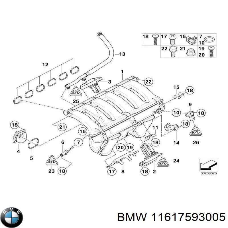 Comprar 11617593004 BMW Colector de admisión