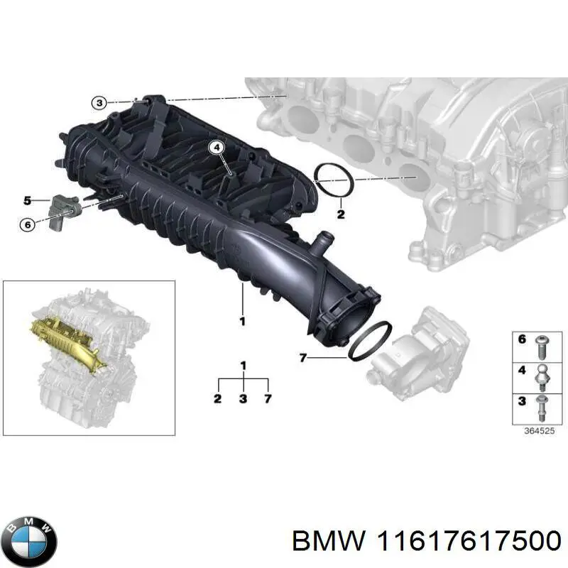 Comprar 7617500 BMW Colector de admisión