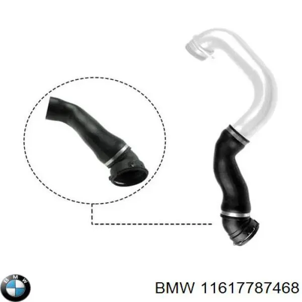 11617787468 BMW tubo flexible de aire de sobrealimentación derecho