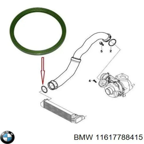 Junta tórica del tubo del intercooler BMW 11617788415 precio, desde 4,59 EUR