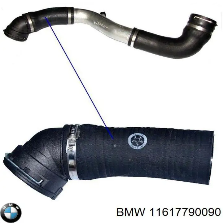 11617790090 BMW tubo flexible de aire de sobrealimentación izquierdo