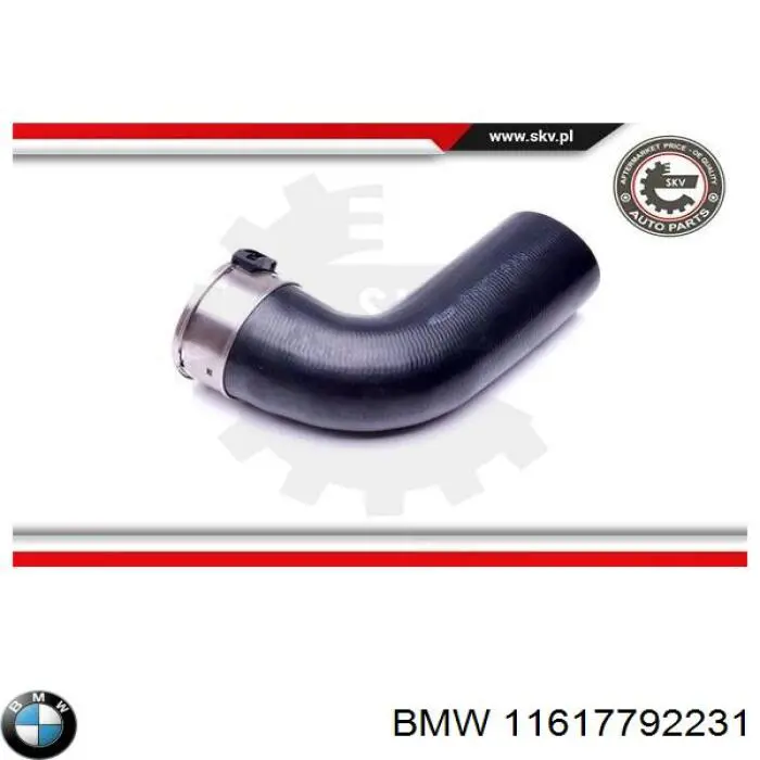 11617792231 BMW tubo flexible de aire de sobrealimentación izquierdo