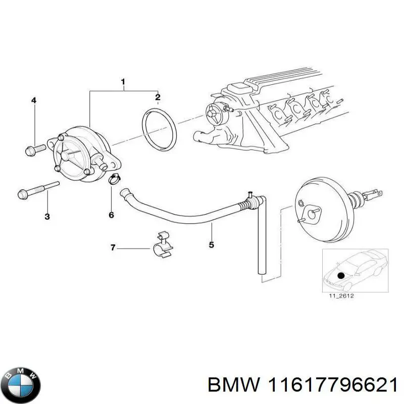 Junta tórica del tubo del intercooler 11617796621 BMW