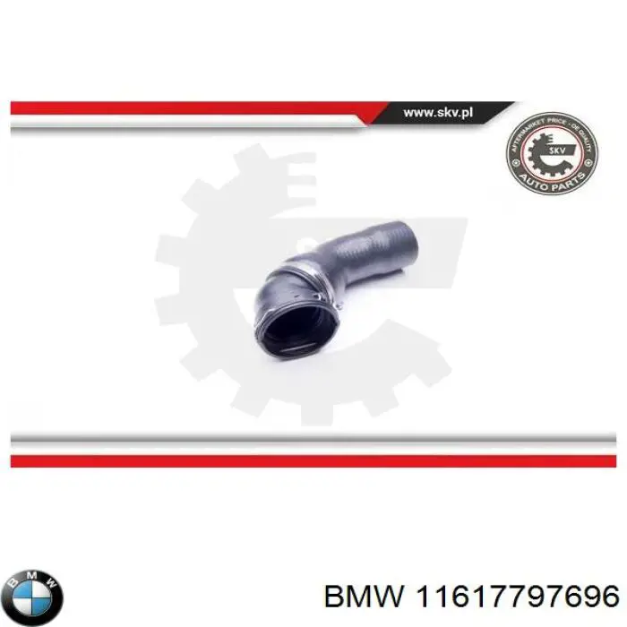 11617797696 BMW tubo flexible de aire de sobrealimentación izquierdo