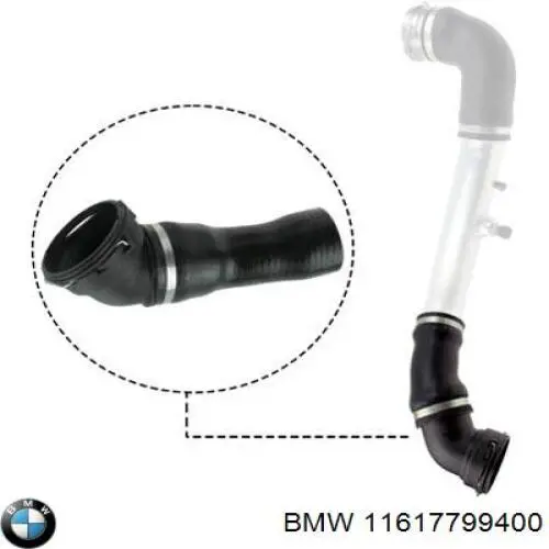Manguito intercooler izquierdo para BMW 5 (E60)