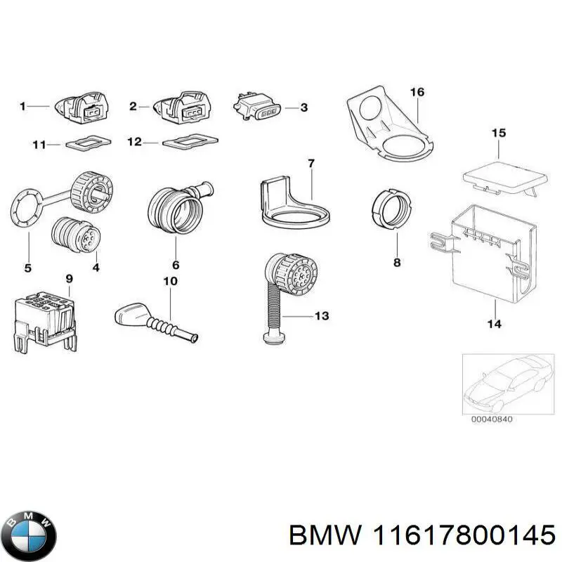 11617800145 BMW tubo flexible de aire de sobrealimentación izquierdo