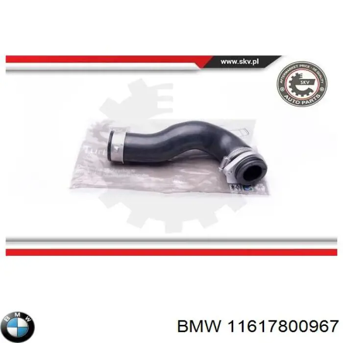 11617800967 BMW tubo flexible de aire de sobrealimentación izquierdo