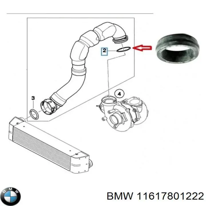 Junta de turbina, inserto flexible BMW 11617801222 precio, desde 14,80 EUR